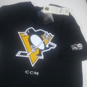 Pittsburg Penguins  100 yr anniversary tee C.C.M.